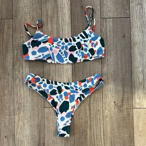 Blackbough Multicolor Abstract Bikini